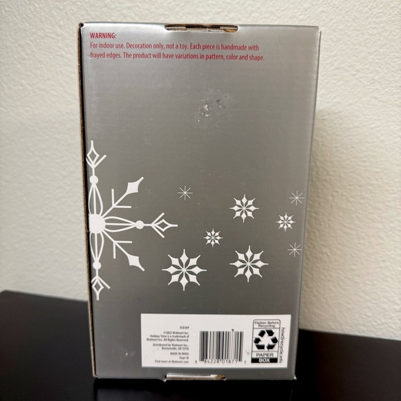 NWT Wood Fabric Garland Christmas Tree Decor Bead Strand 6' Buffalo Check Tassel - Picture 5 of 5